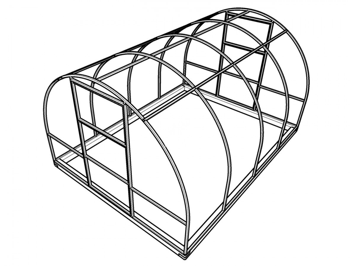 Теплица «Хит 3Ц», размеры: 3x4, 3x6, 3x8